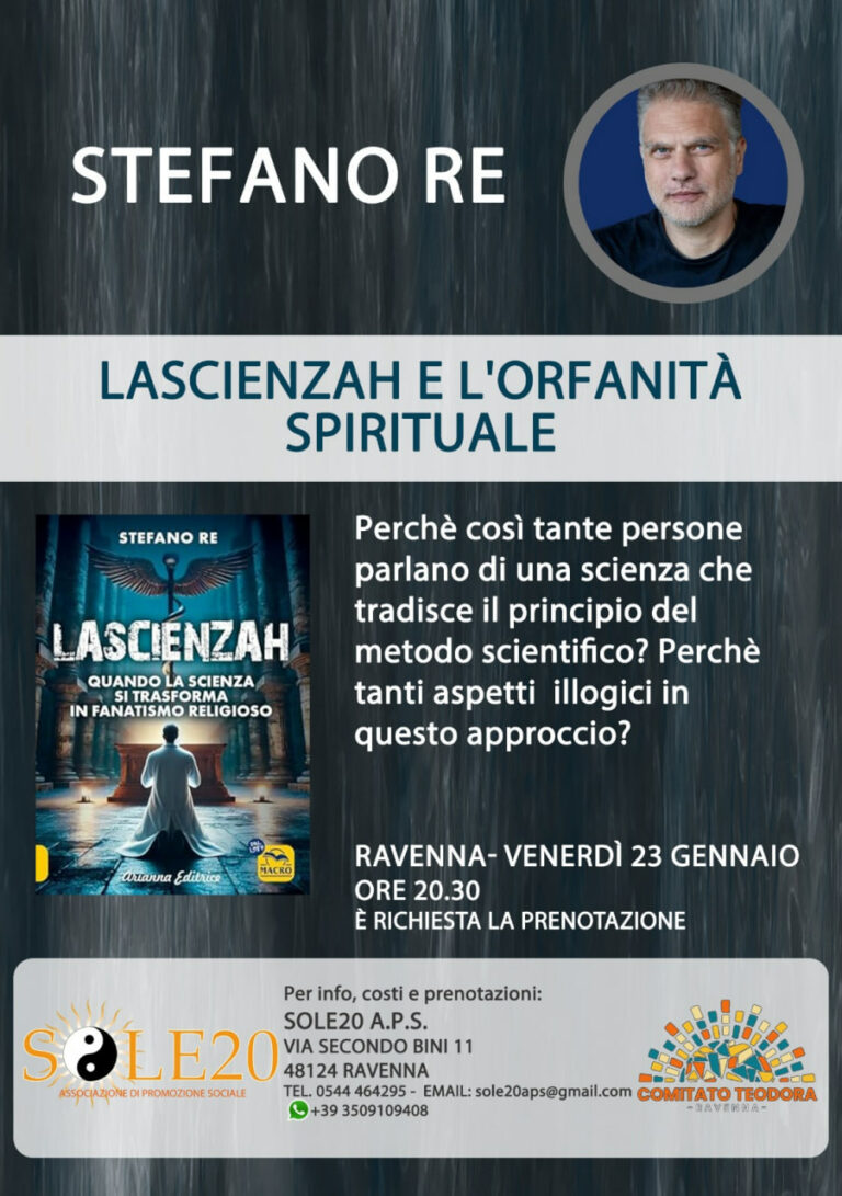 Conferenza Lascienzah di Stefano Re